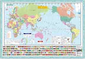世界地図 Amazon | デビカ 世界地図 070183 | 地図 | 文房具・オフィス用品